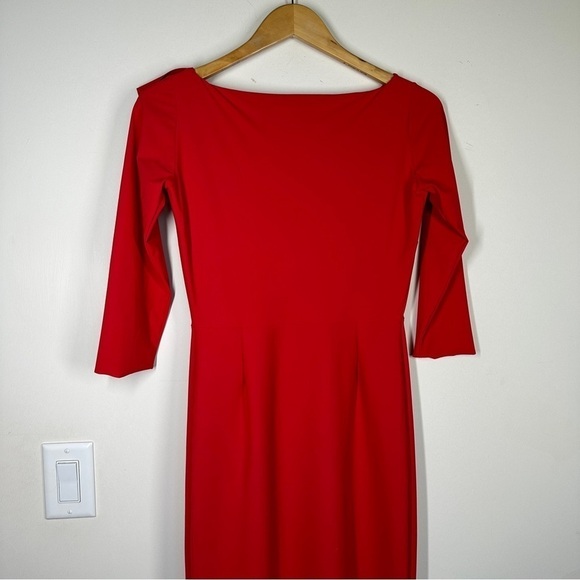 Chiara Boni La Petite Robe Dilia Ruffle Evening Gown in Red 4 - Picture 8 of 13